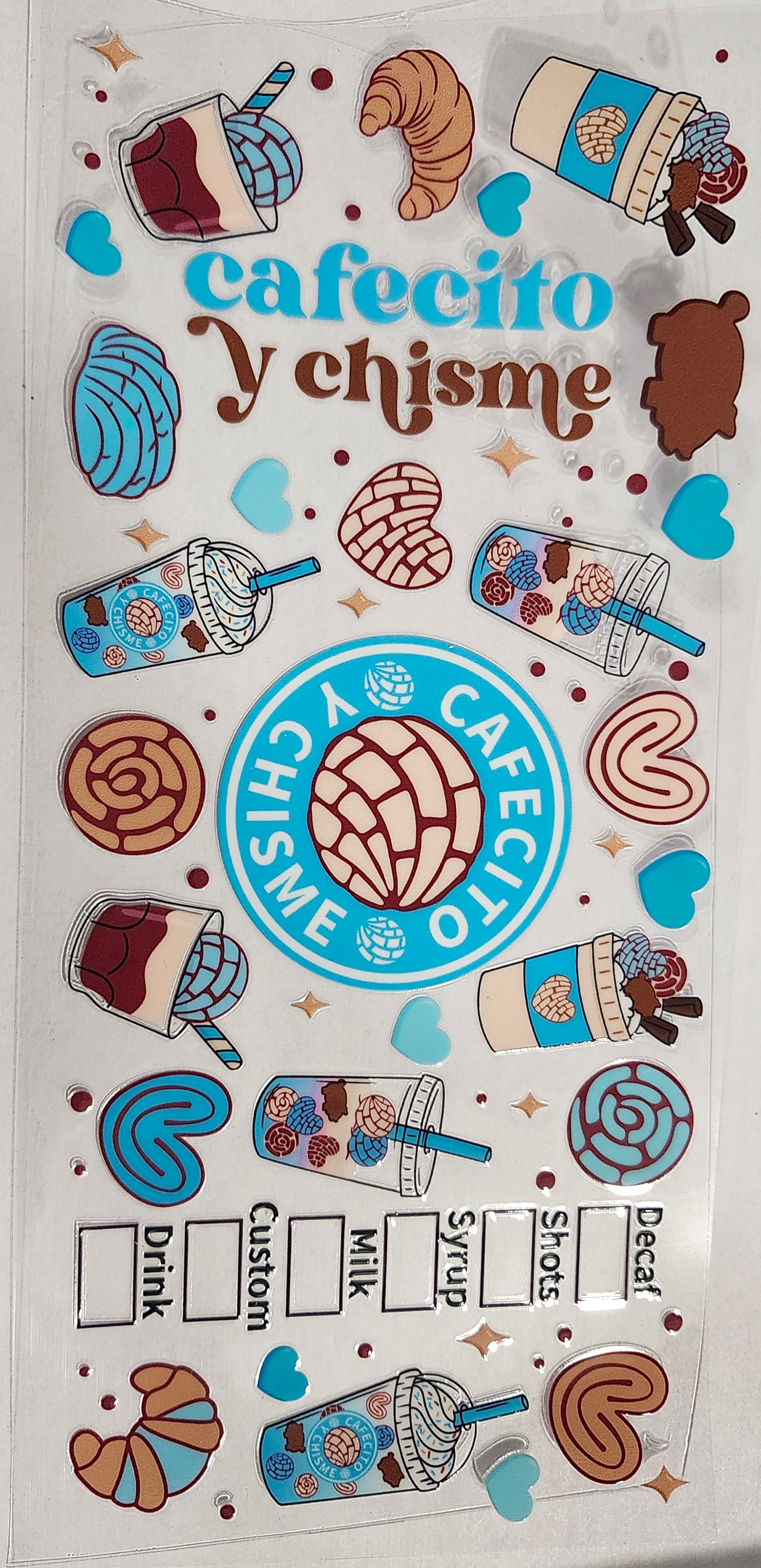 Cafecito azul claro