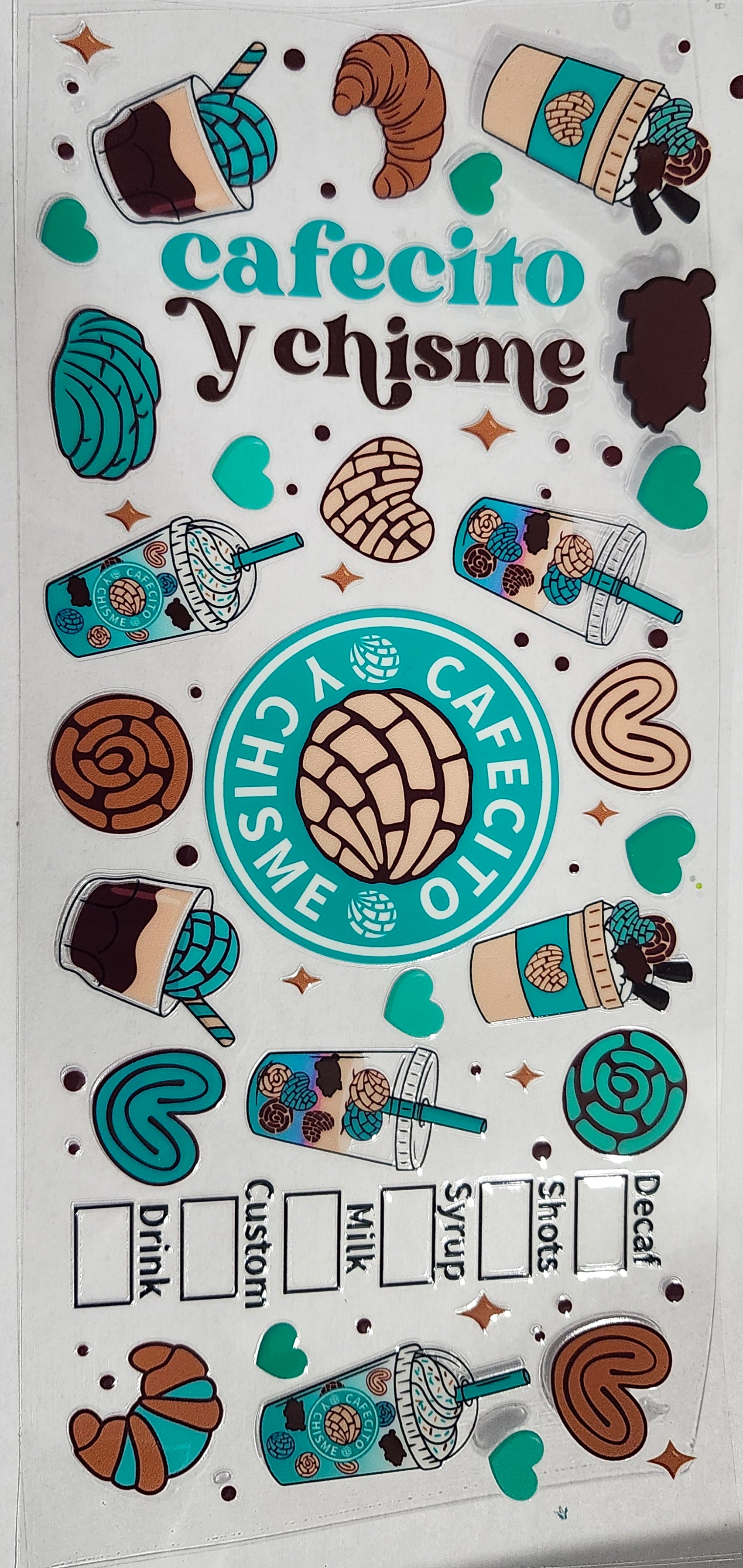 Cafecito azul verde